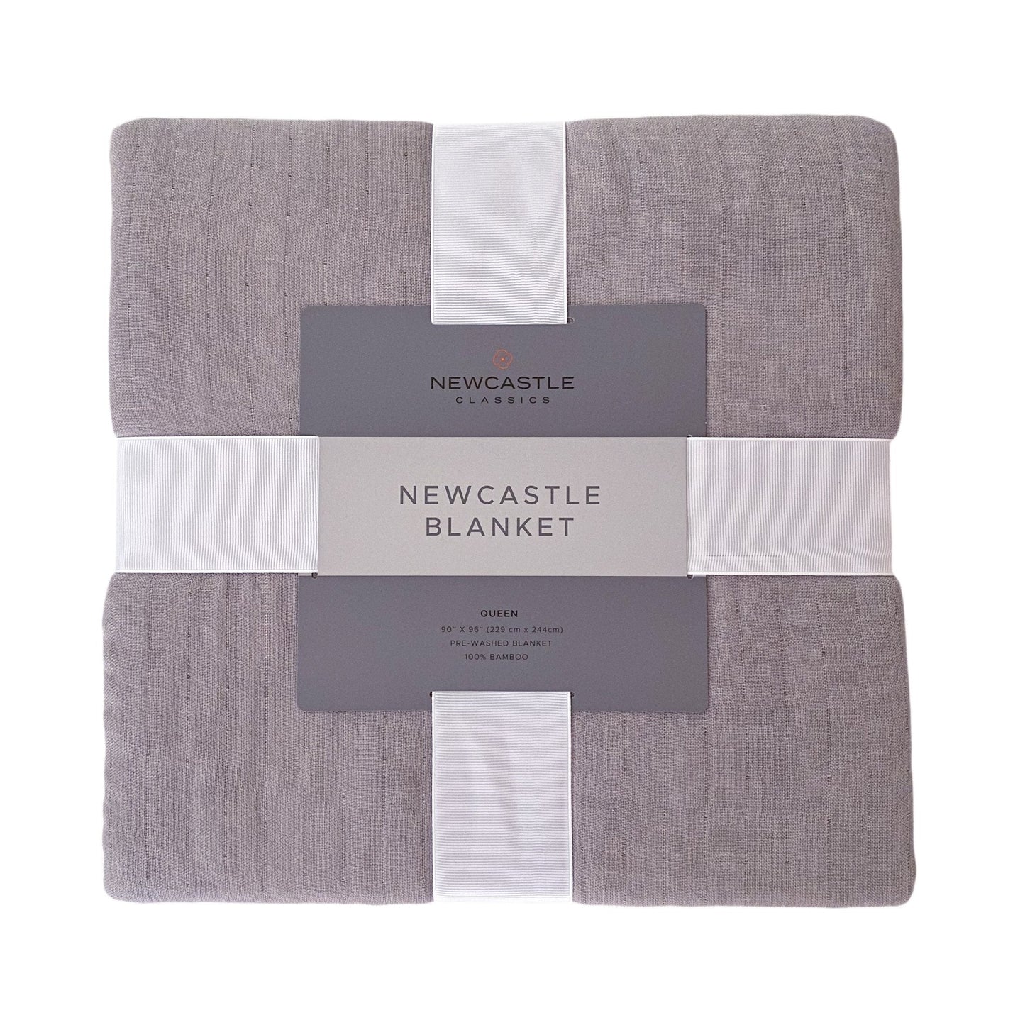 Newcastle Grey Oversized King Luxury Bamboo Bed Blanket